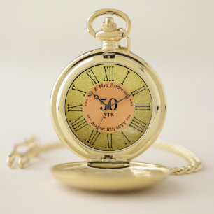 Wedding Anniversary / Retirement Custom Branded Pocket Watch