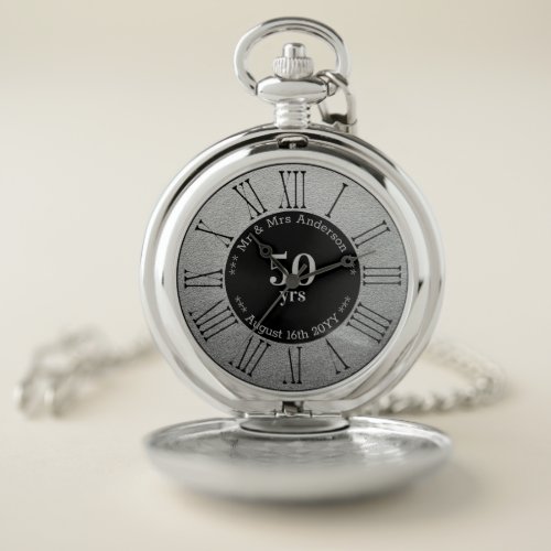 Wedding Anniversary  Retirement Custom Branded  Pocket Watch