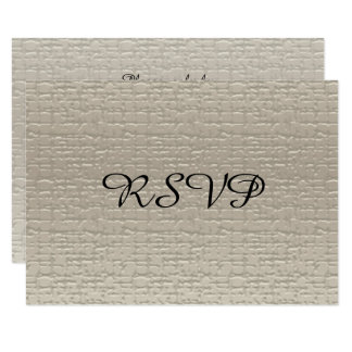 Wedding Anniversary RSVP Cards, White-Gold Card