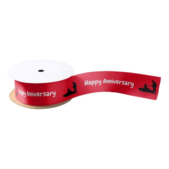 Wedding Anniversary Satin Ribbon (Spool)