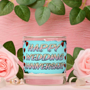 WEDDING ANNIVERSARY SCENTED CANDLE