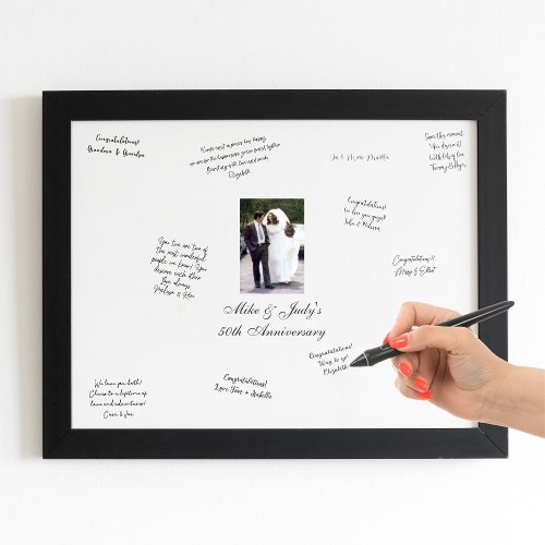 Wedding Anniversary Signing Guest Book Alternative