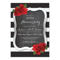 Wedding Anniversary Silver Diamond 60th 25 Invite