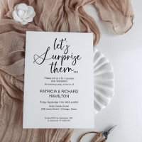 Wedding Anniversary Surprise Party Invitations