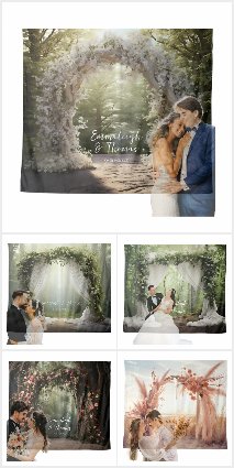 Wedding Anniversary Tapestry Backdrops