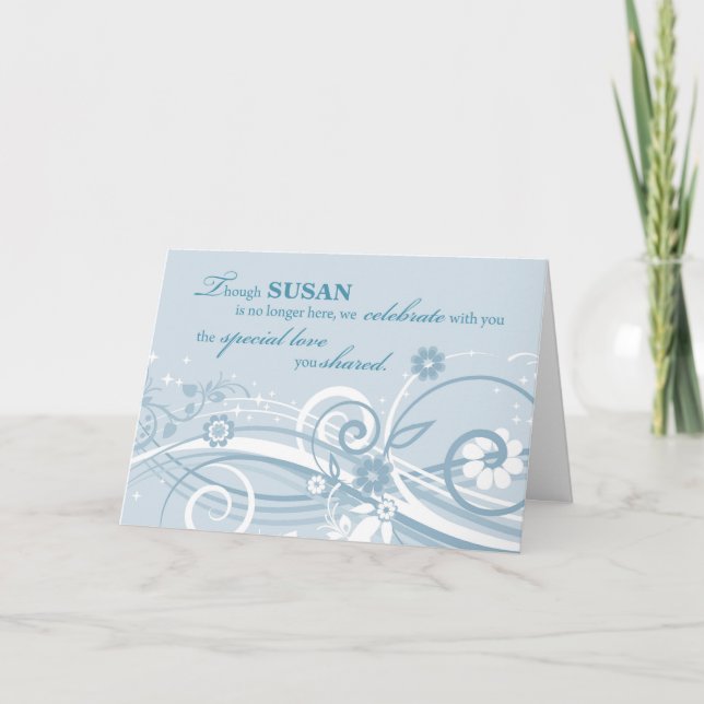 Wedding Anniversary to Widow After Death Card (Front)