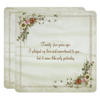 Wedding Anniversary Vow Renewal Card