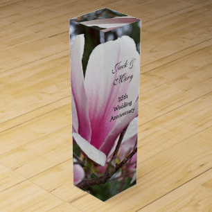 Wedding Anniversary Wine Gift Box Add Names custom