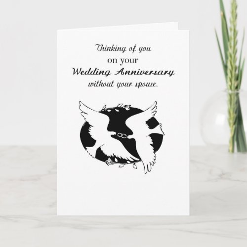 Wedding Anniversary without Spouse Memories Hope Card