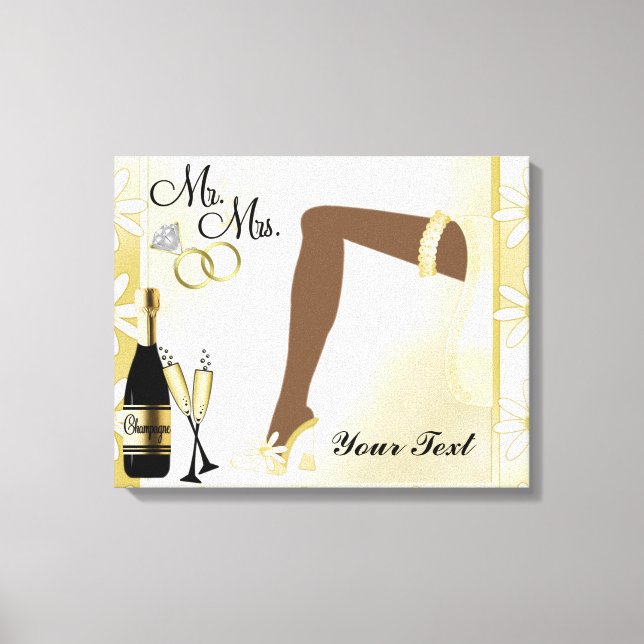 Wedding/Anniversary Wrapped Canvas Print (Front)