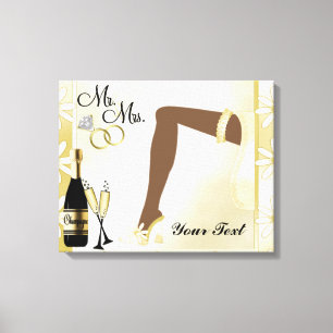 Wedding/Anniversary Wrapped Canvas Print