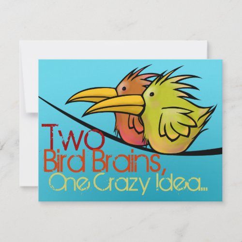 Wedding Announcement, 2 Birds on a Wire, Funny