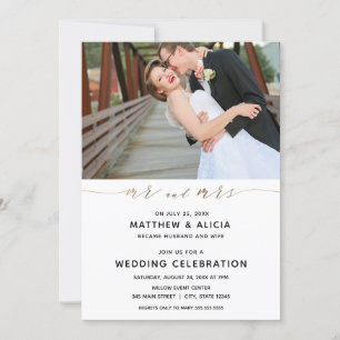 Wedding Announcement and Reception