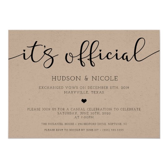 Wedding Announcement and Reception Invitation | Zazzle.com