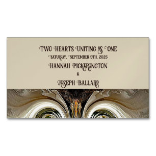 "Wedding Announcement"  Business Card Magnet