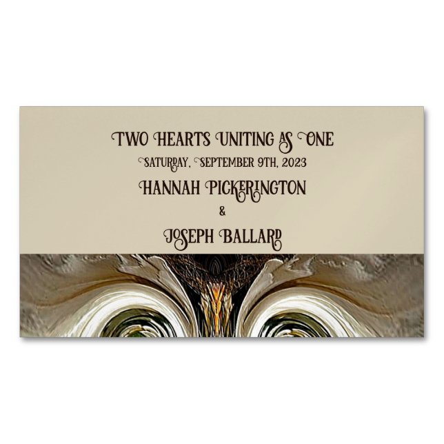 "Wedding Announcement"  Business Card Magnet (Front)
