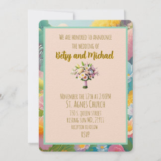 " WEDDING ANNOUNCEMENT INVITATION "