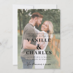Wedding Announcement With Photo