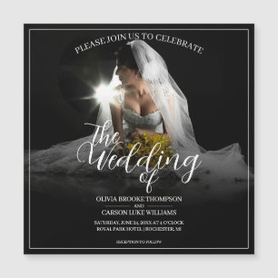 Wedding Announcement with Sitting Bride - Classic 