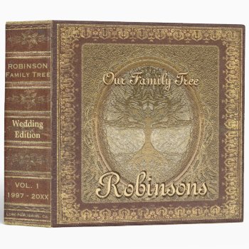 Wedding | Antique Book Look Binder by thetreeoflife at Zazzle