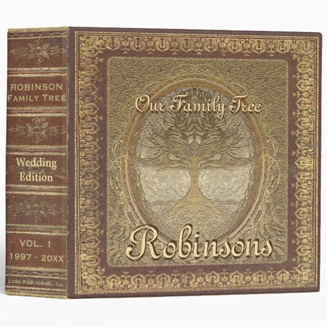 Wedding | Antique Book Look Binder (Front/Spine)