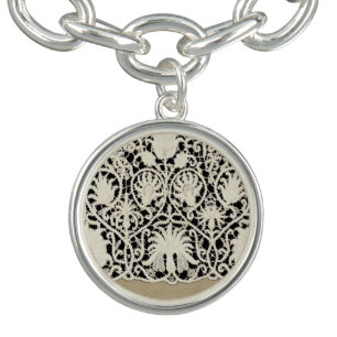 Wedding Antique Lace Linen White Classic Pretty Bracelet