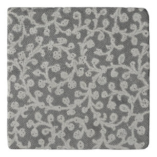Wedding Antique Lace Linen White Classic Pretty Trivet