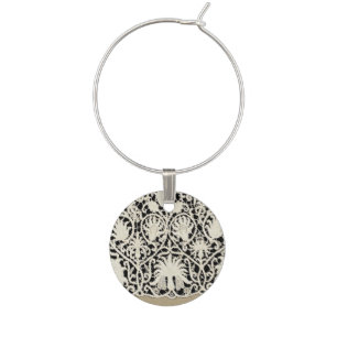 Wedding Antique Lace Linen White Classic Pretty Wine Charm