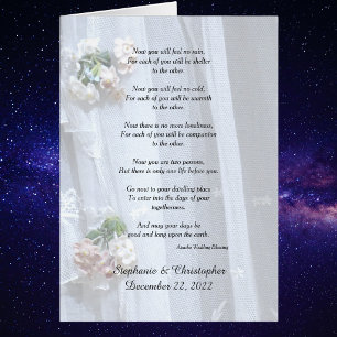 Wedding, Apache Blessing Now You Will Feel No Rain Cards