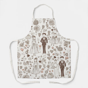 Wedding Apron for the Modern Bride and Groom