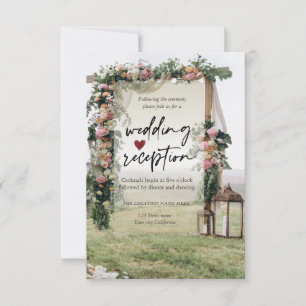 Wedding Arbor Lantern Reception Invitation