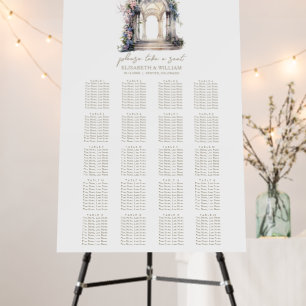 Wedding Arch 20 Table Wedding Seating Chart Foam Board