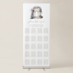 Wedding Arch 20 Table Wedding Seating Chart Retractable Banner