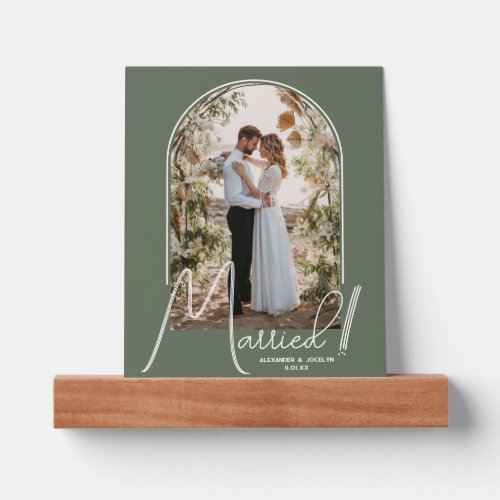 Wedding Arch Photo Sage Green Picture Ledge