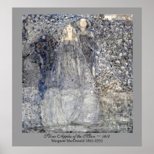 Wedding Art Nouveau Silver Apples MacDonald 1912 Poster