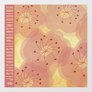 Wedding Asian Influenced Florals Floor Decals