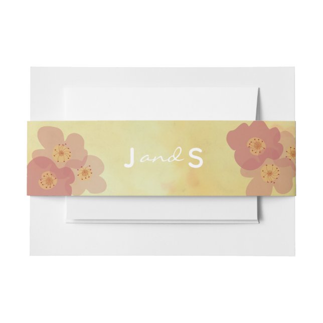 Wedding Asian Influenced Invitation Belly Band (Front Example)