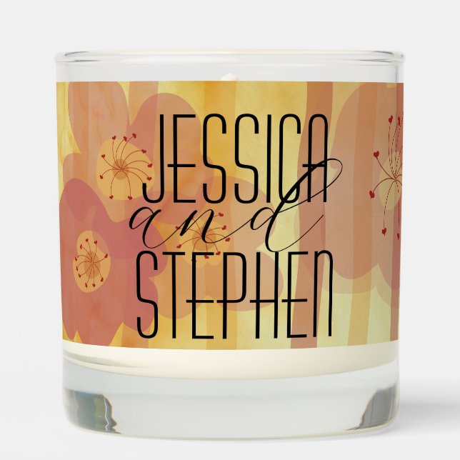 Wedding Asian Influenced Scented Candle (Front)