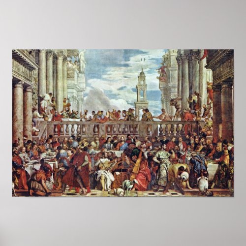 Wedding At Cana By Veronese Paolo Best Quality Poster