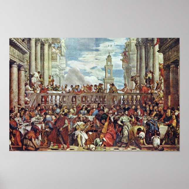 Wedding At Cana By Veronese Paolo (Best Quality) Poster (Front)