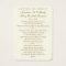 Wedding at Cana Catholic Marriage Prayer Favor Car