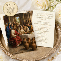 Wedding at Cana Catholic Marriage Prayer Favor
