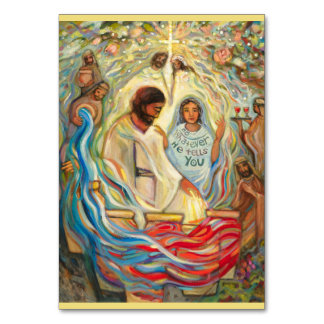 Wedding at Cana Prayer Card, John 2 Table Number