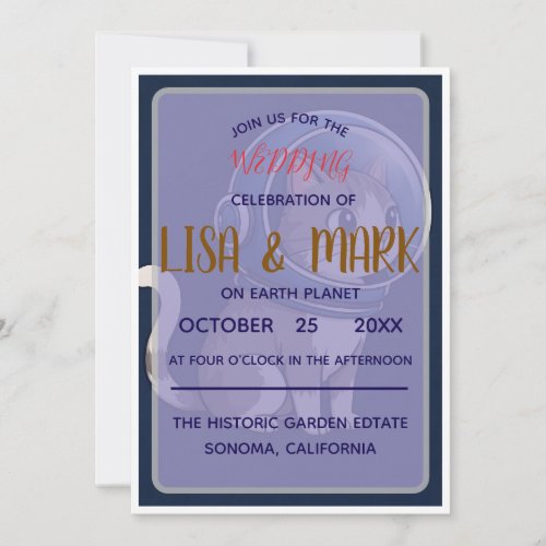 WEDDING AT EARTH PLANET INVITATION
