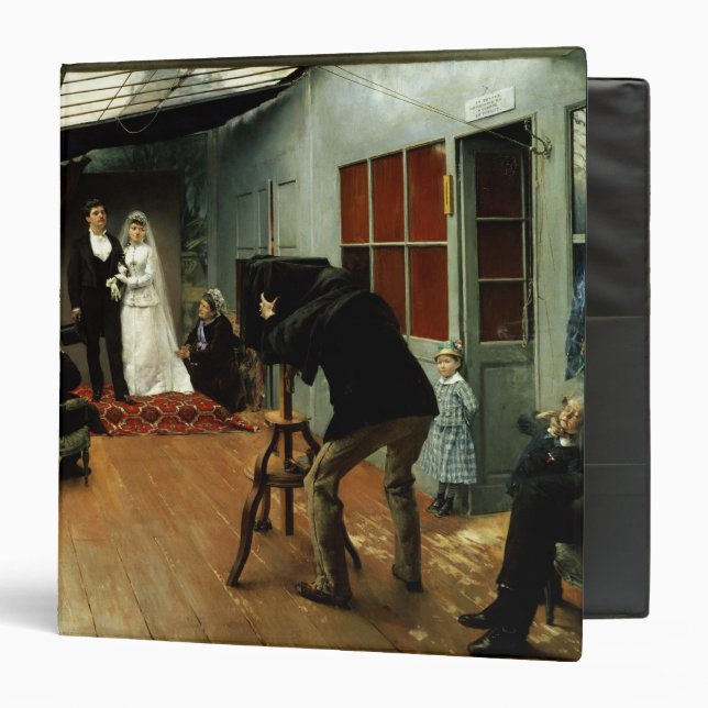 Wedding at the Photographer's, 1878-9 Binder (Front/Inside)