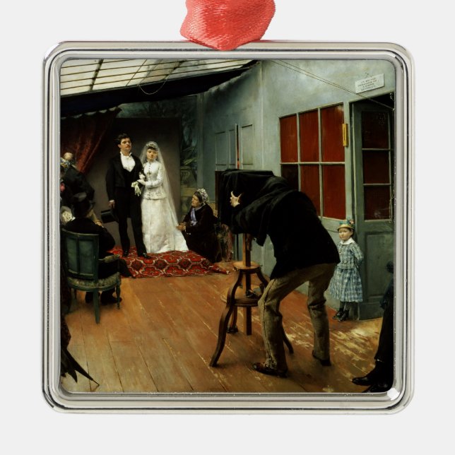 Wedding at the Photographer's, 1878-9 Metal Ornament (Front)