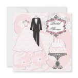Wedding Attire Bridal Shower Invitation
