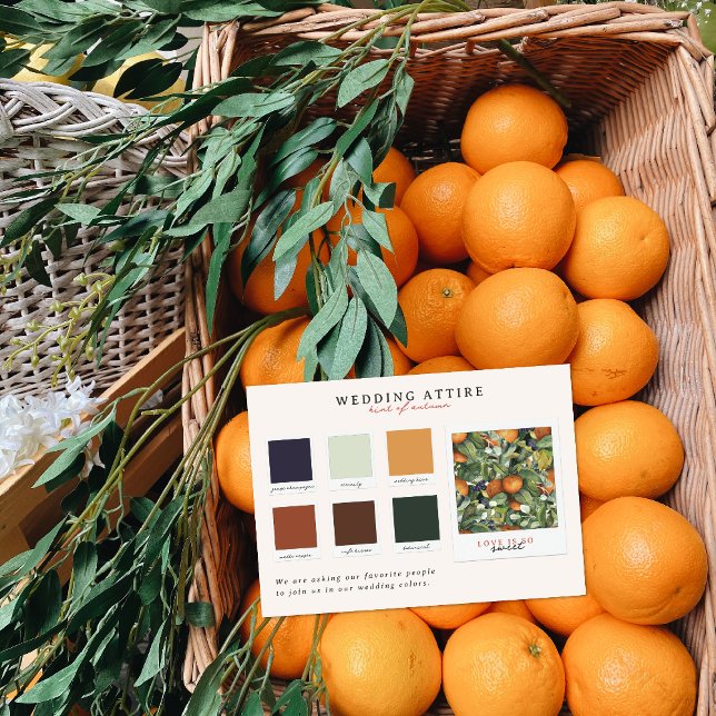 Wedding Attire | Citrus Color Palette Invitation (Creator Uploaded)