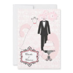 Wedding Attire Customized 5x7 Wedding Invitation