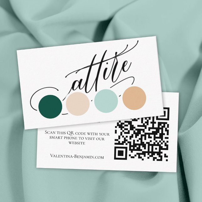 Wedding attire dress code insert QR code (Creator Uploaded)